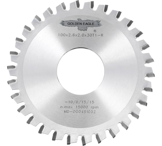 Диск пильный HW торцовочный (100x32x2.6/2 мм; Z30 T1 RH) Golden Eagle TL00001356