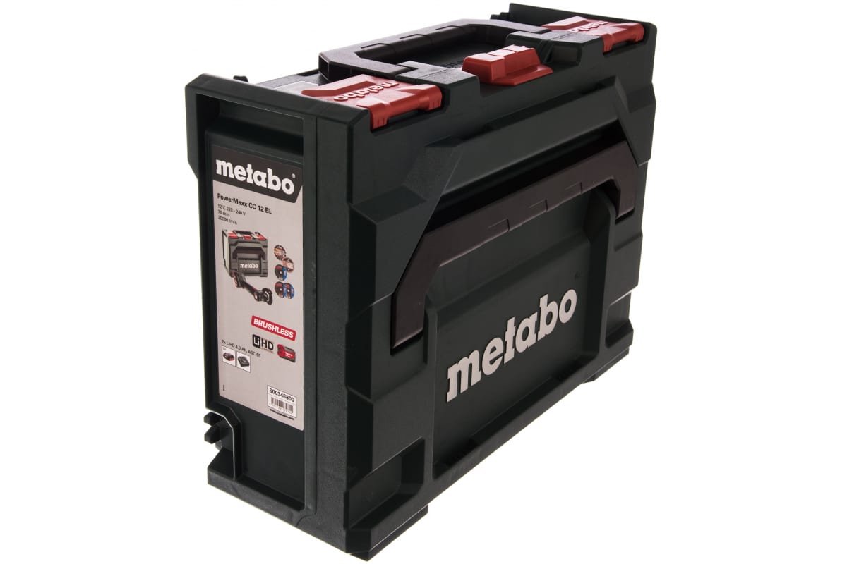 Аккумуляторная угловая шлифмашина Metabo PowerMaxx CC 12 BL 2x4.0 600348800