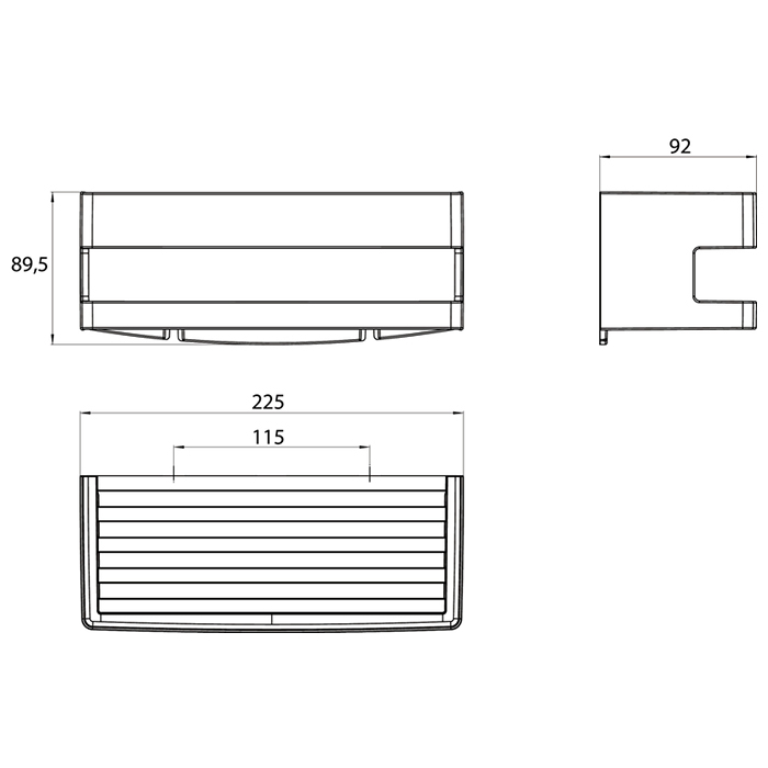 Полка Emco System2 3545 001 20, 22 см хром