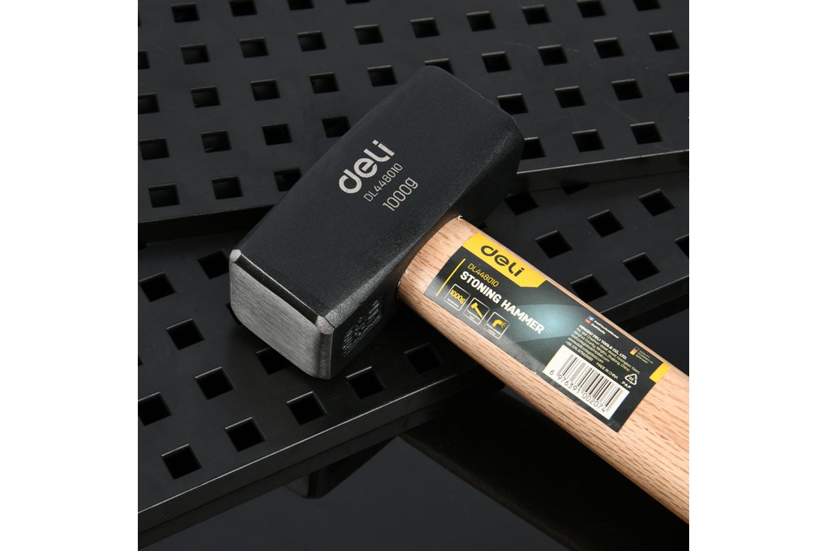 Кувалда Deli DL448010 1000 гр, деревянная рукоять 167397
