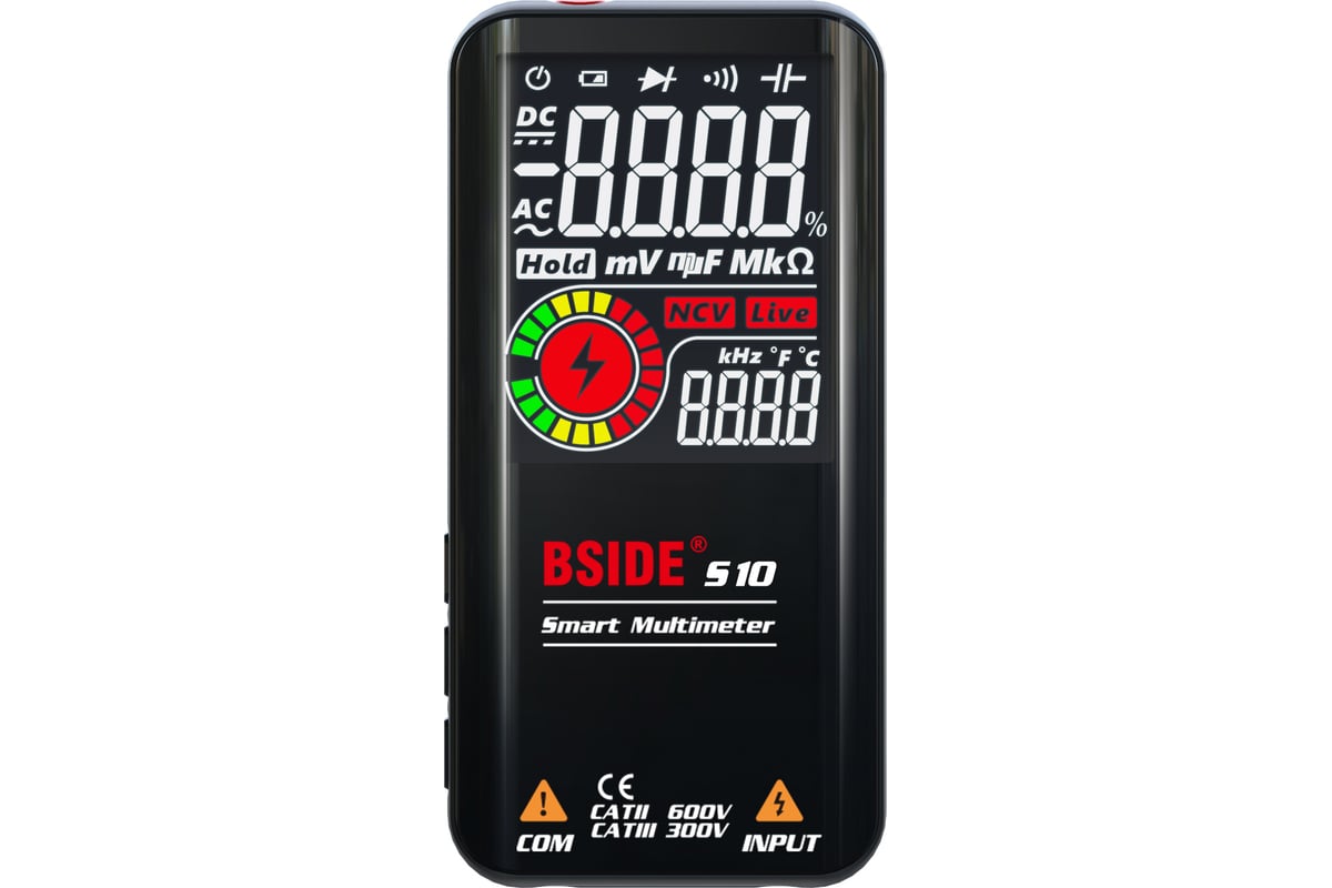 Цифровой мультиметр BSIDE с цветным дисплеем S10 064-0001