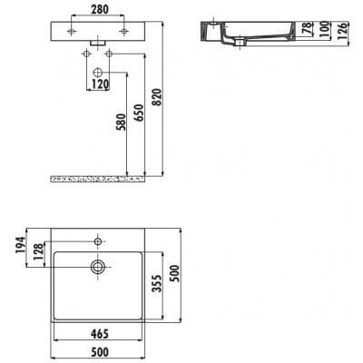 Раковина Creavit Next NX255 50 см