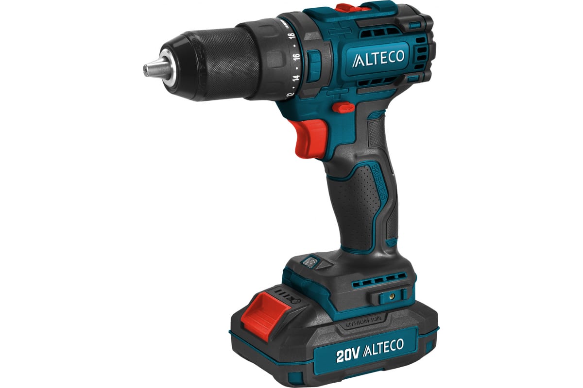 Аккумуляторная бесщеточная дрель-шуруповерт Alteco CD 1813 Li BL 42777