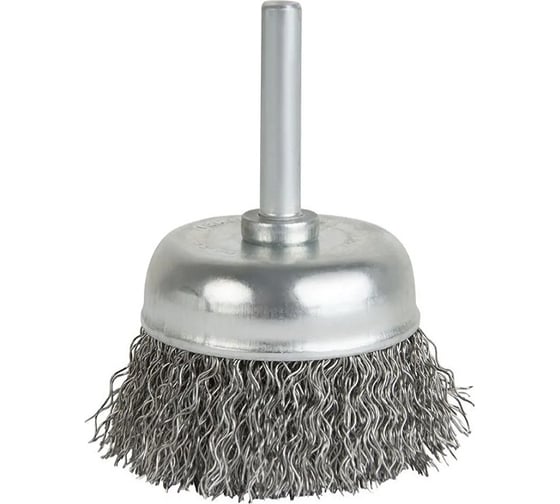 Щетка чашечная волнистая с хвостовиком 100 мм, проволока - INOX 0.30 мм DeBever DB80163409