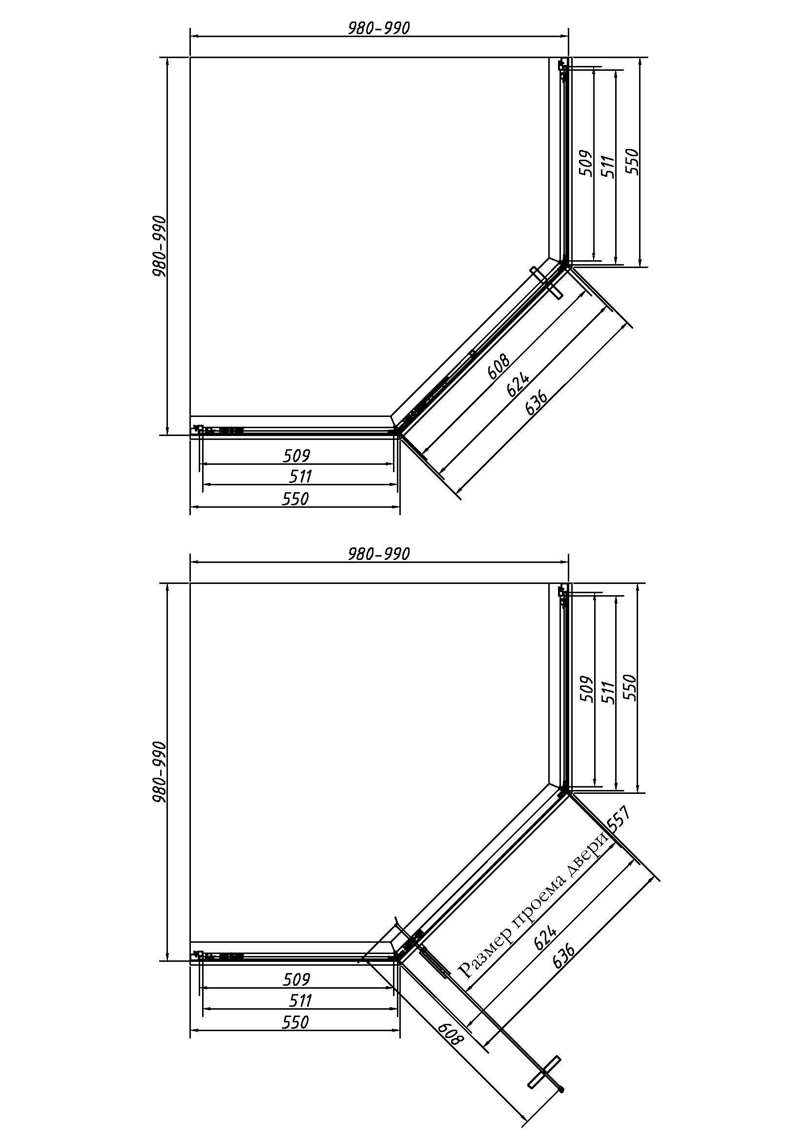 Душевой уголок Vincea Слим-Н (Slim-N VSP-4SN100CLG 100x100 брашированное золото, прозрачный