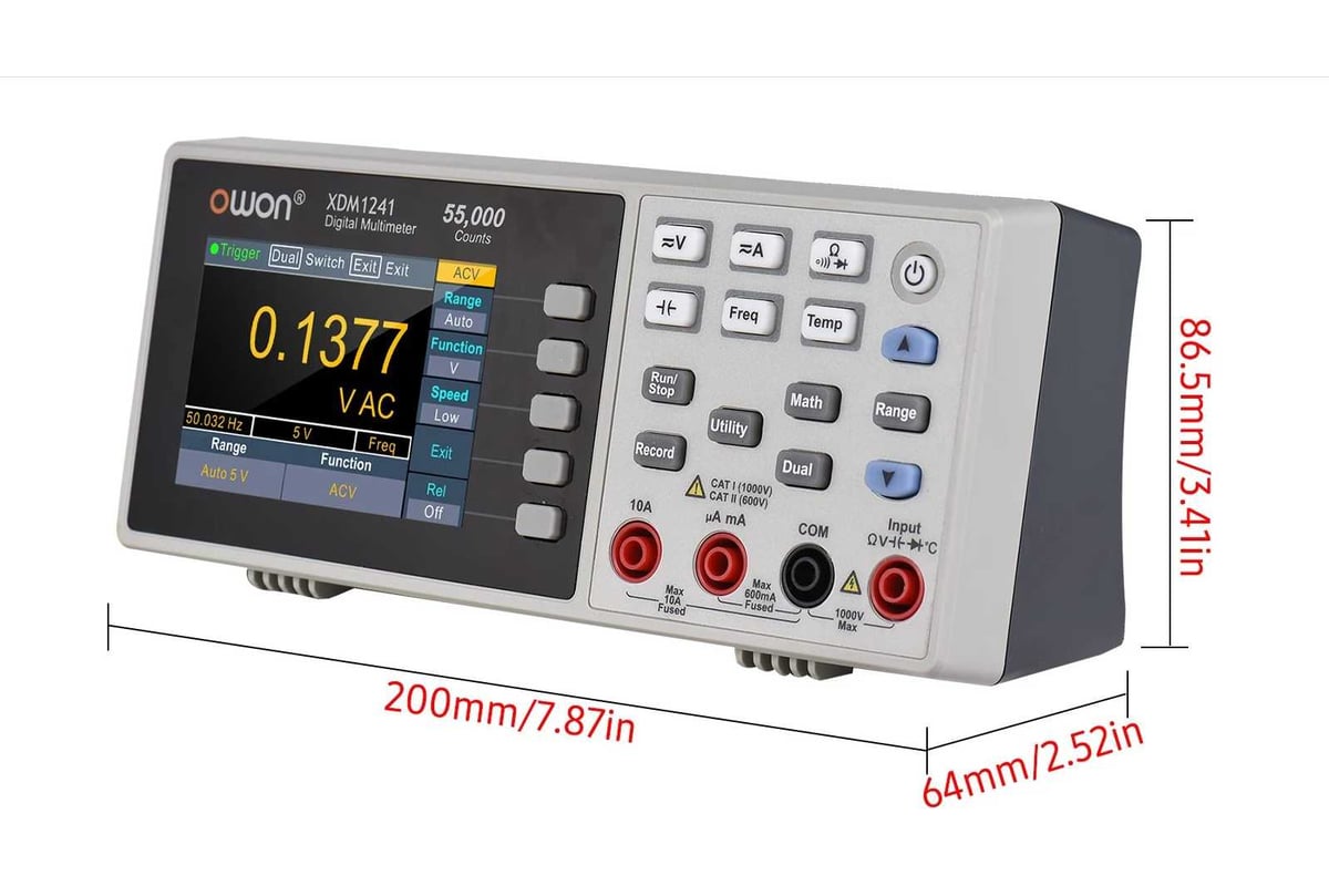Настольный мультиметр OWON XDM1241 OW307