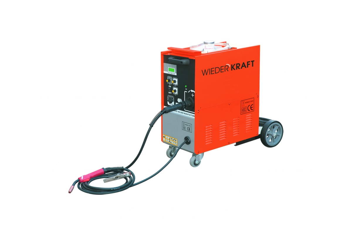 Сварочный полуавтомат MIG/MAG (0.8-1.0мм, 35-250А, 380В) Wiederkraft WDK-650038