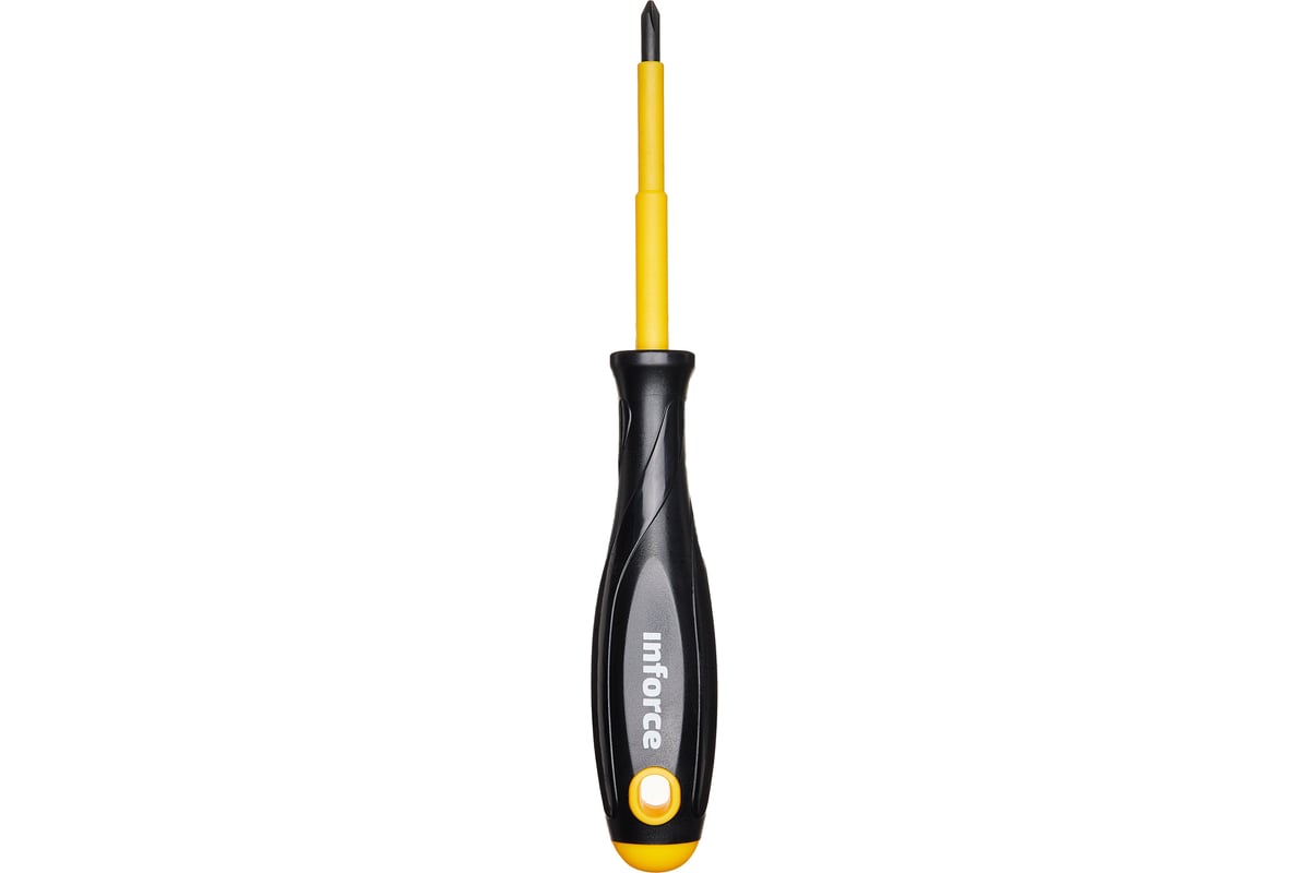 Отвертка диэлектрическая PH1х80мм Inforce 06-09-74