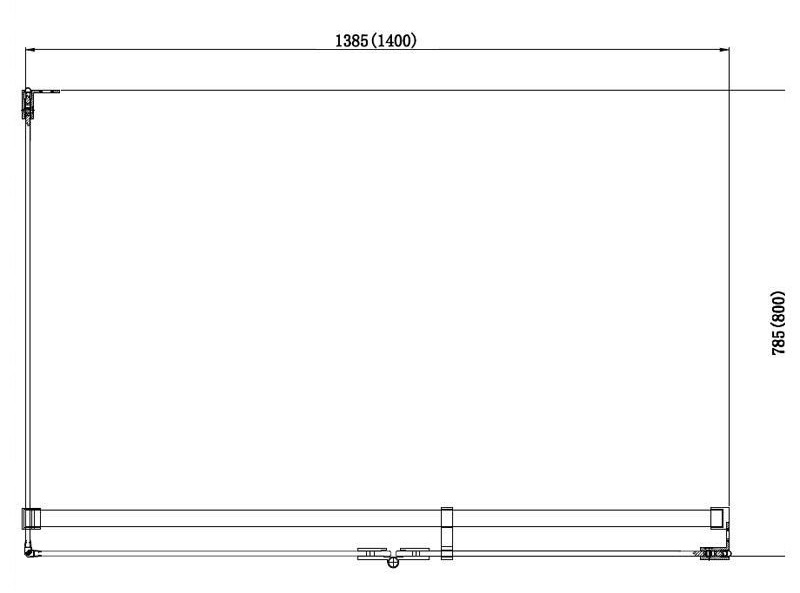 Душевой уголок Aquanet Beta 140x80 L, прямоугольный