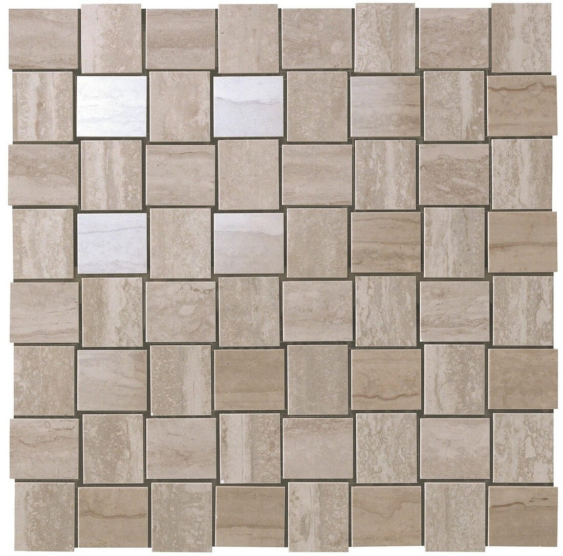 Мозаика Atlas Concorde Marvel Pro Travertino Silver Net Mosaic 30,5x30,5 см, 9MVM