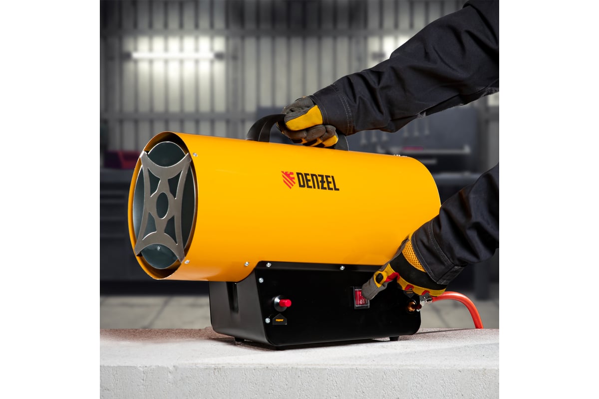 Газовая тепловая пушка Denzel GHG-30, 30 кВт, 900 м3/ч, пропан-бутан 96479