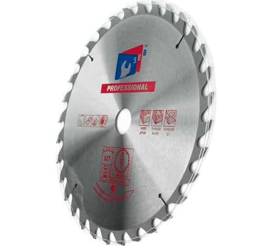 Диск пильный по дереву 300x32 мм, 32 зуба TORGWIN S65376