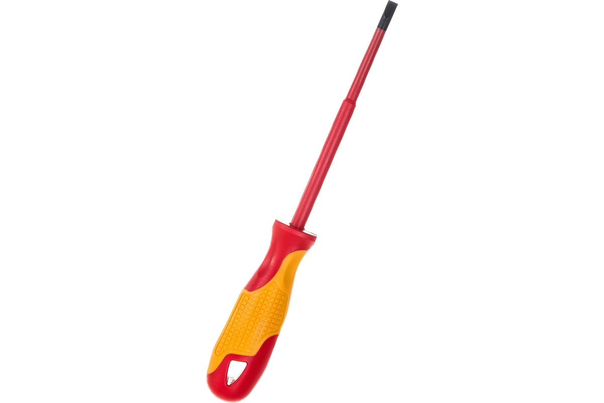 Диэлектрическая отвертка SL5.5х125мм, CrMo, до 1000В Gross 12943