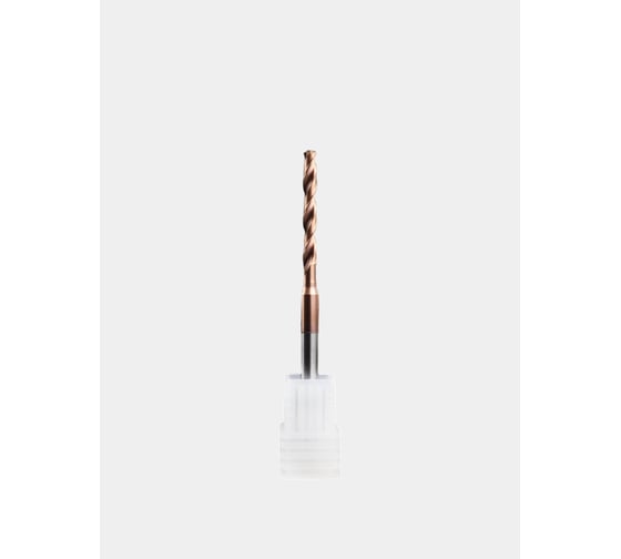 Сверло твердосплавное ц/х РОСИНСТРУМЕНТ 3.0x4х28x66 5D без подачи СОЖ TiSiN 530042866