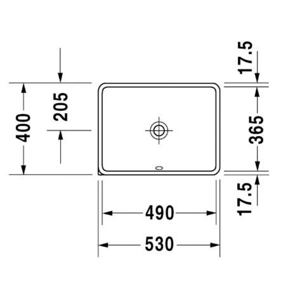 Раковина Duravit Starck 3 53x40 см, арт.0305490000