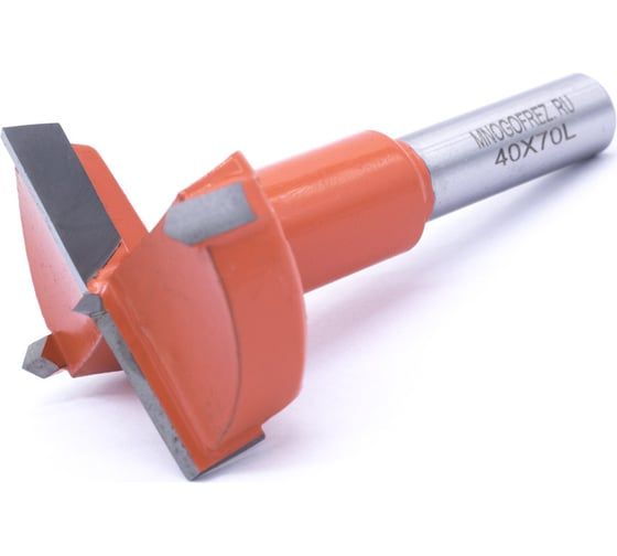 Сверло чашечное четырехзаходное по дереву FT120223L (40х70 мм; хв-к 10 мм; левое вращение) МНОГОФРЕЗ 6611