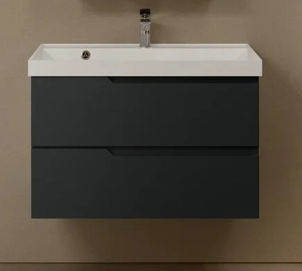 Мебель для ванной AQUAme S3 80 см антрацит