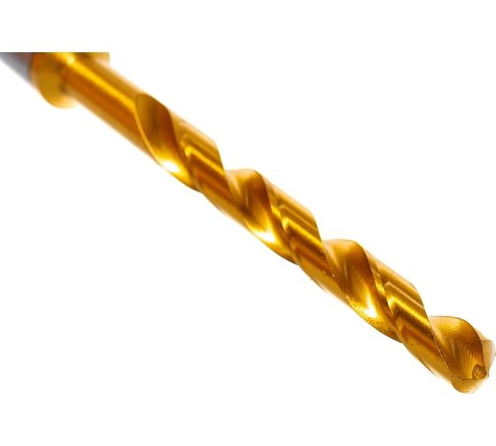 Сверло по металлу Профоснастка 7,5 мм КМ1 HSS M2 TIN/118 DIN 345, 1 шт., №2026 30205026