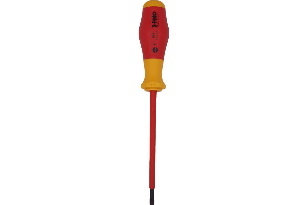 Диэлектрическая шлицевая отвертка Felo SL5,5 91305590