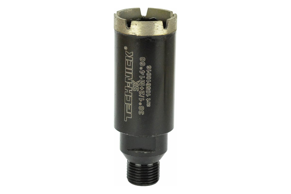 Коронка алмазная, спекание 38х60 мм, 1/2/M14 SK TECH-NICK 105610016