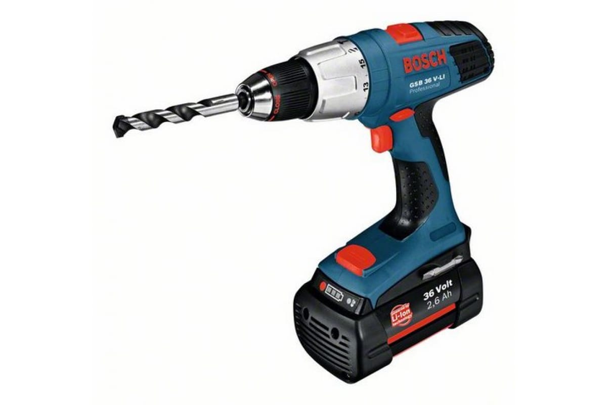 Аккумуляторная ударная дрель-шуруповерт Bosch GSB 36 V 0.601.913.106