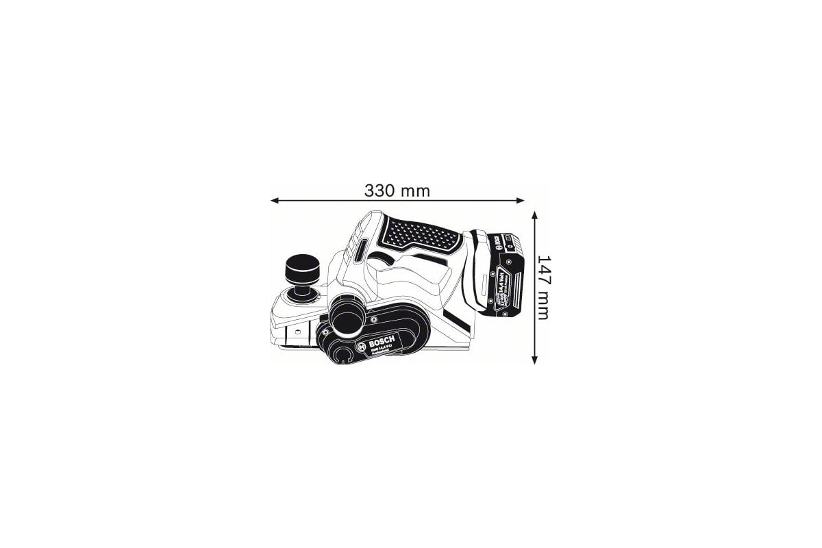 Аккумуляторный рубанок Bosch GHO 14.4 V-LI Professional 0.601.5A0.401