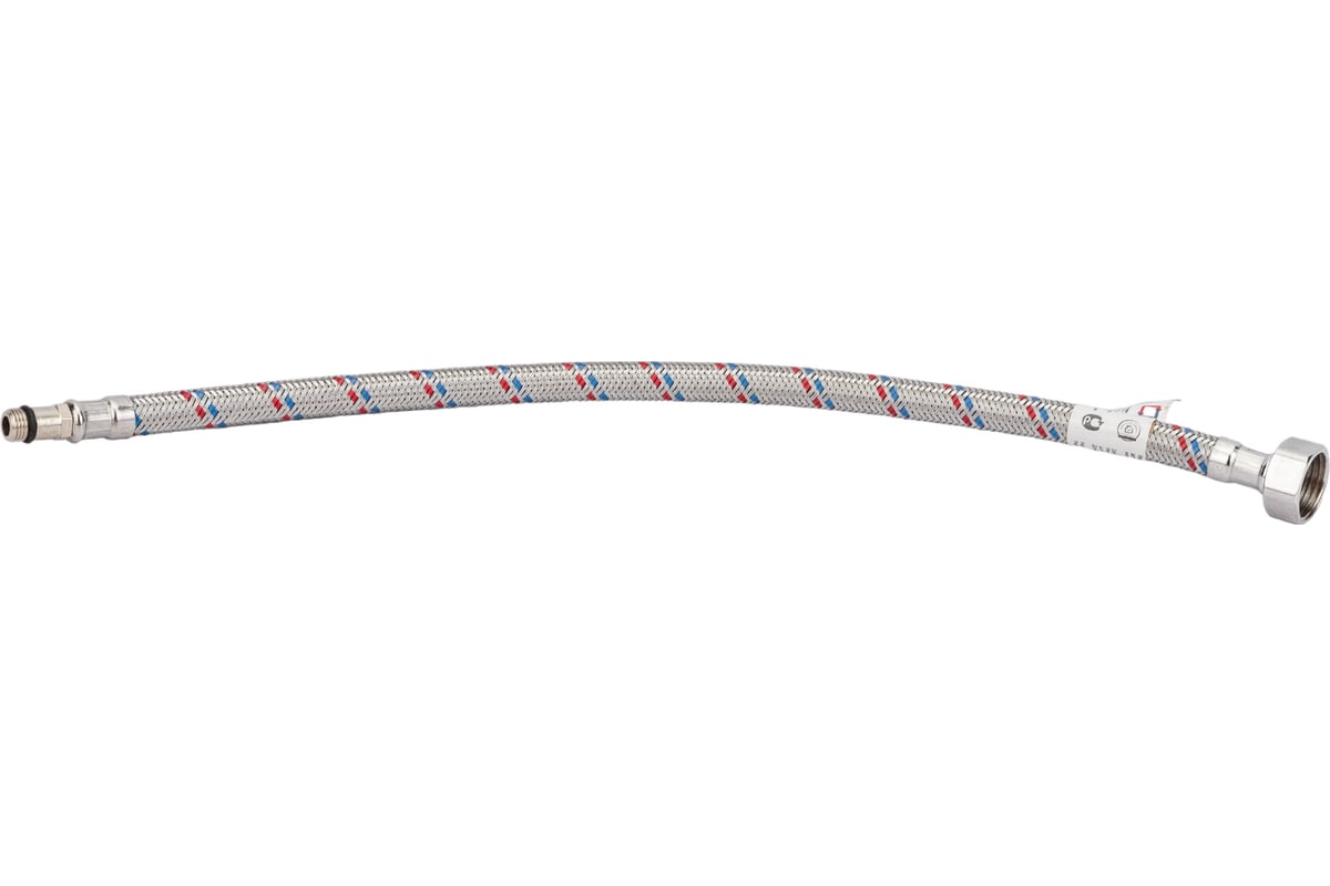 Подводка для смесителей СТМ сталь, 1/2xM10x40 см., короткий. штуцер CWFSS040