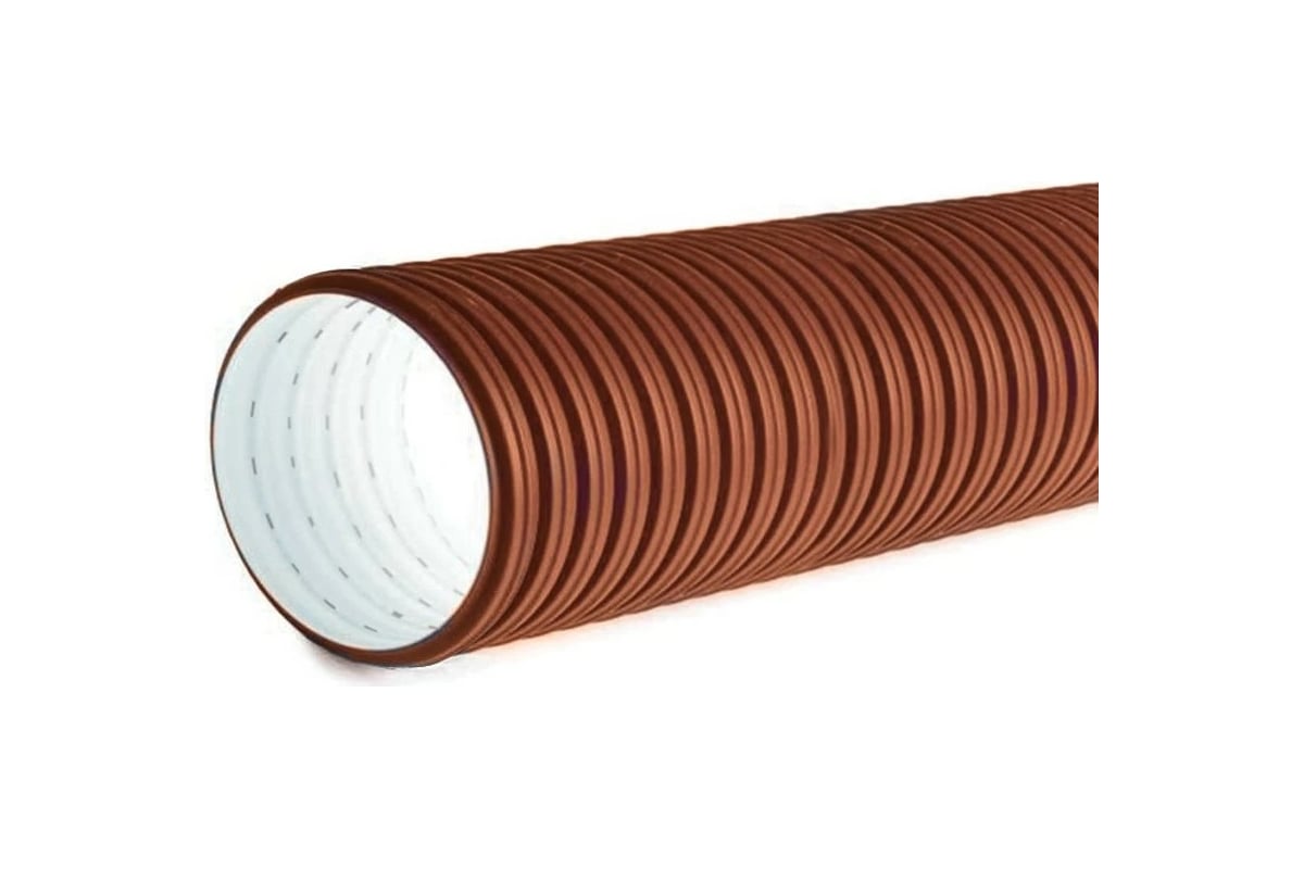 Двухслойная труба Политэк Ø175/150 SN8(6м) с перфорацией 240˚ 175150240