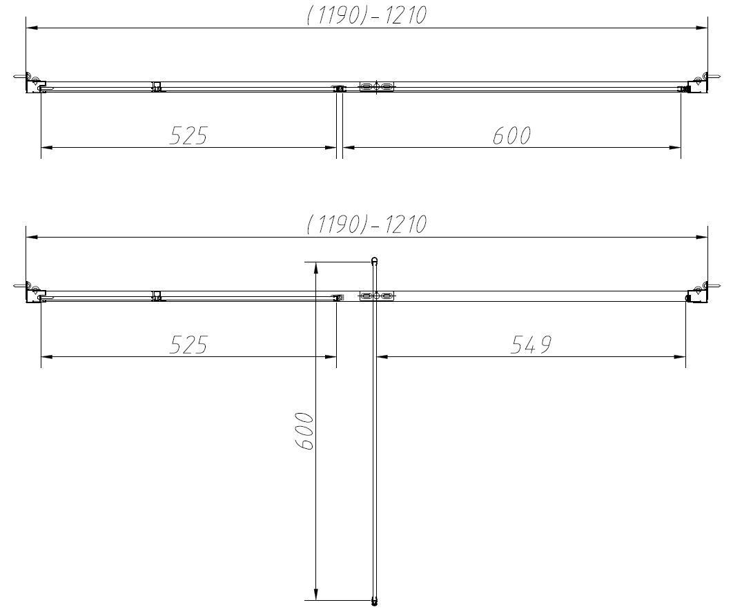 Душевая дверь Vincea Slim-N VDP-4SN120CLGM 120x195 вороненая сталь, прозрачная