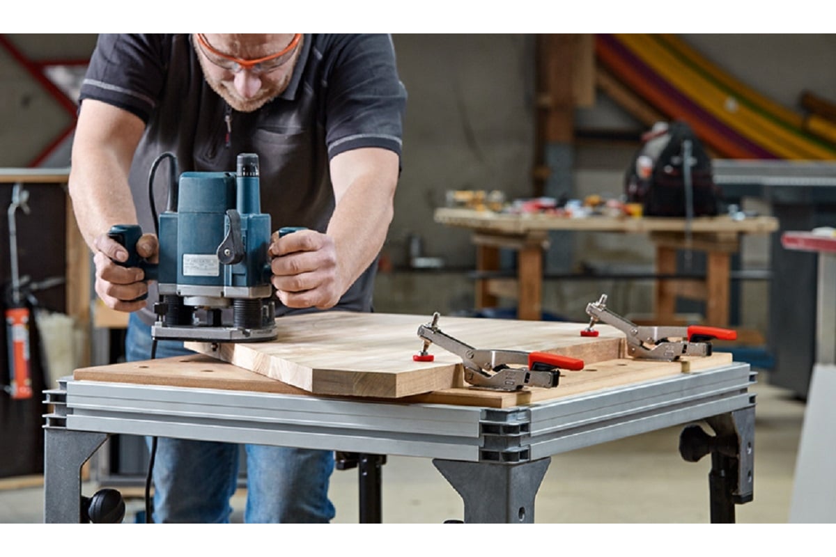 Набор зажим регулируемый вертикальный и адаптер для МФ столов BESSEY BE-STC-VH50-T20