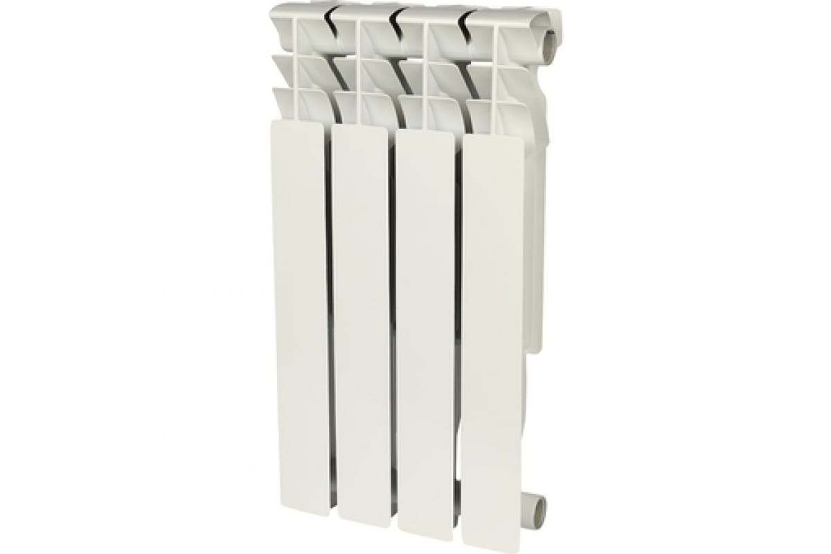 Алюминиевый радиатор Rommer Plus 500 4 секции RAL9016 89562