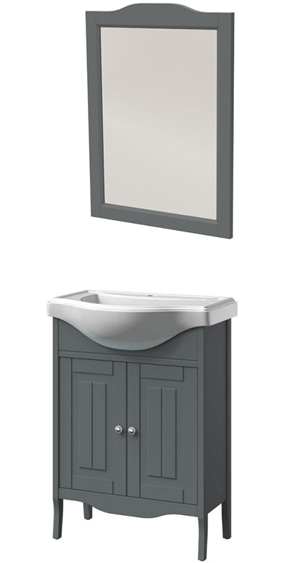 Мебель для ванной Caprigo Genova 65 см, 2 дверцы, графит