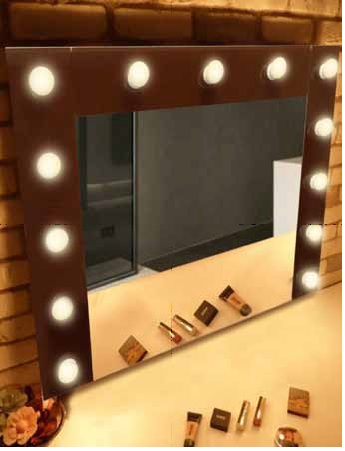 Зеркало Relisan Smile 90x70 см гримерное, с подсветкой