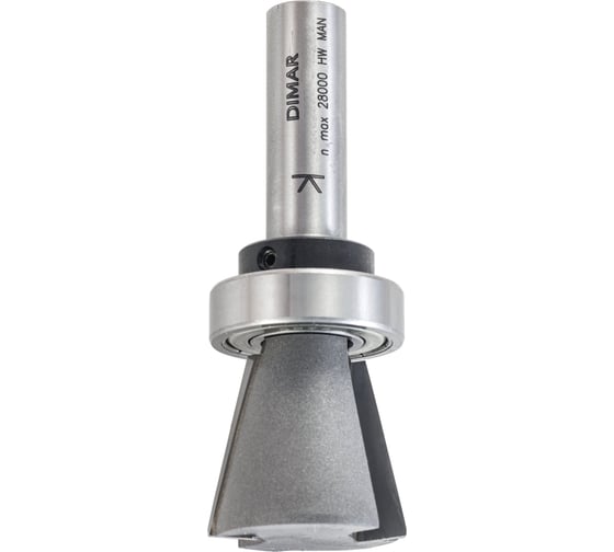Фреза обгонная 12 градусов с нависанием (32x25.4х80 мм; хвостовик 12 мм) Dimar 1510049
