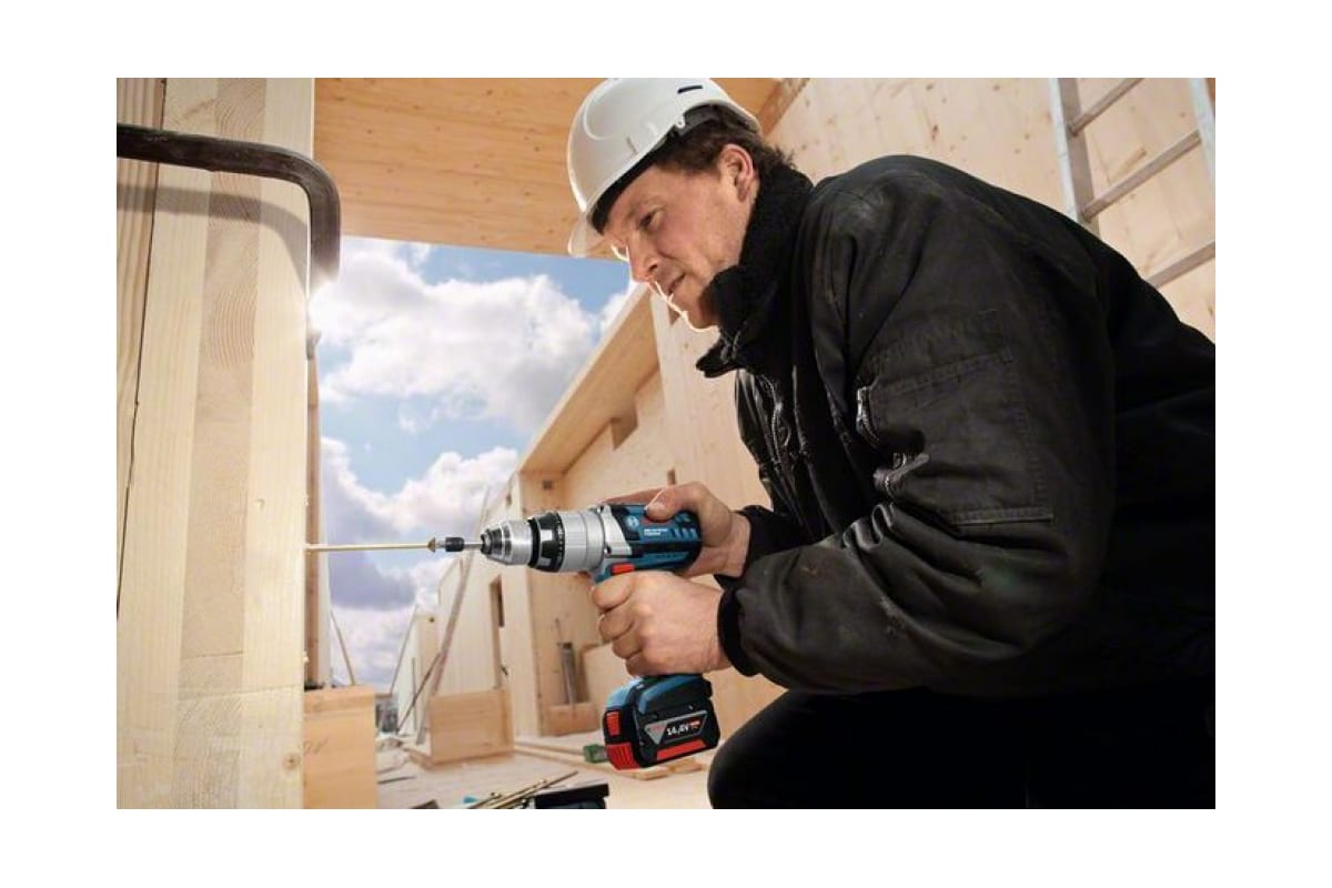 Аккумуляторная ударная дрель-шуруповерт Bosch GSB 14,4 VE-2-LI 0.601.862.400