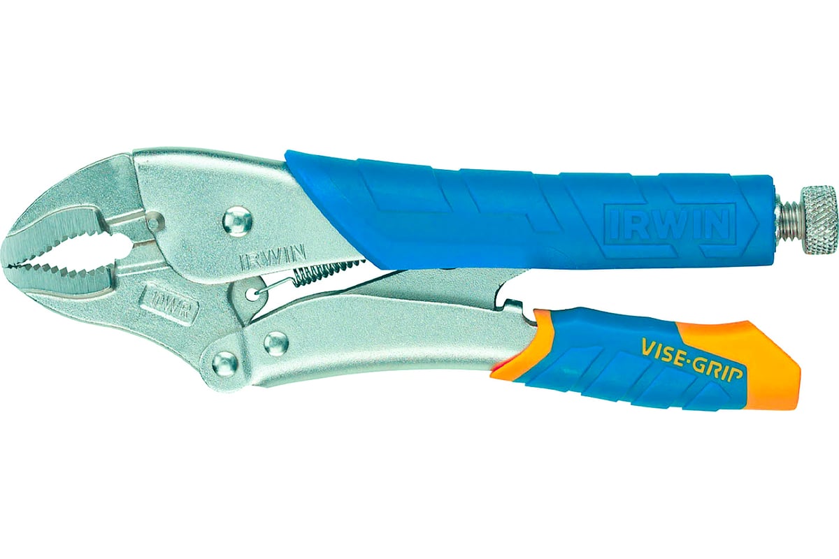 Пассатижи с фиксатором, изогнутые губки Irwin FASTRELEASE 10WR T05T