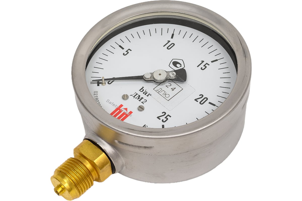 Манометр ДМ 2 100 Р (0-25) бар, кл.1.0, G1/2" BD 1152100011