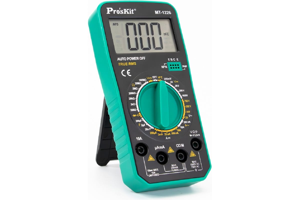 Мультиметр цифровой портативный ProsKit MT-1226 С00040340