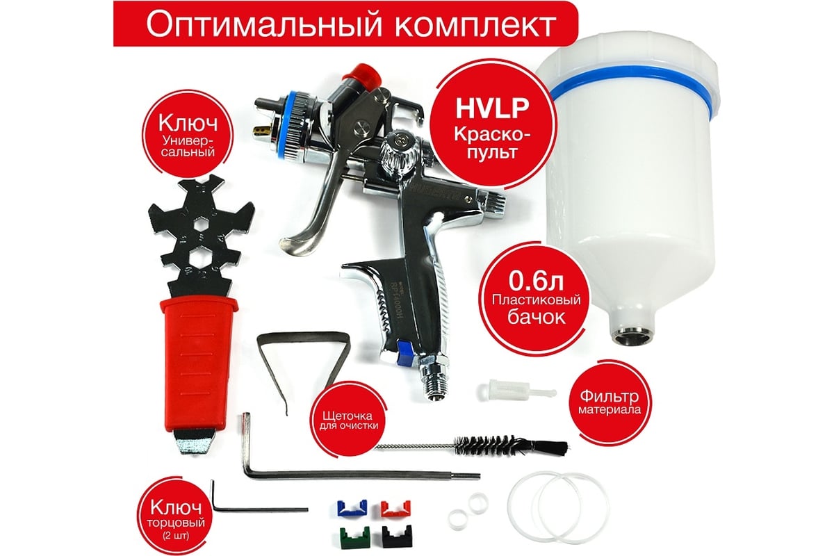 Окрасочный пистолет Huberth HVLP 14000, дюза 1.4 RP14000H-1.4