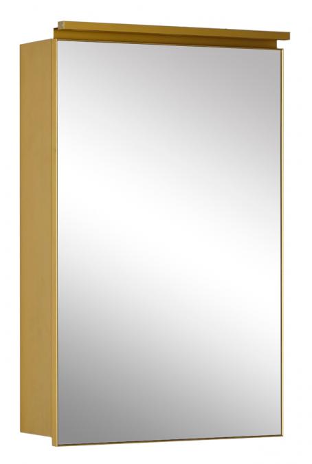 Зеркальный шкаф De Aqua Алюминиум 50 см, с подсветкой, медь