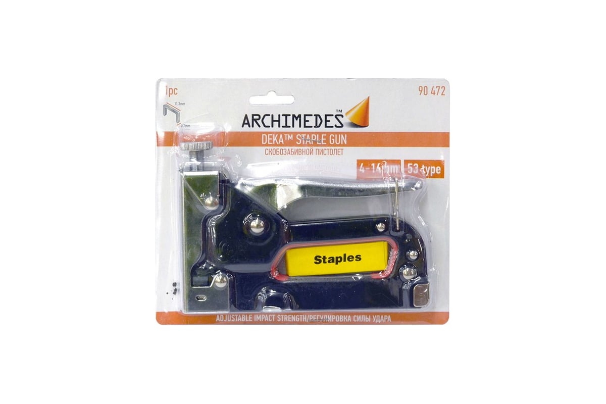 Скобозабивной пистолет Archimedes 90472