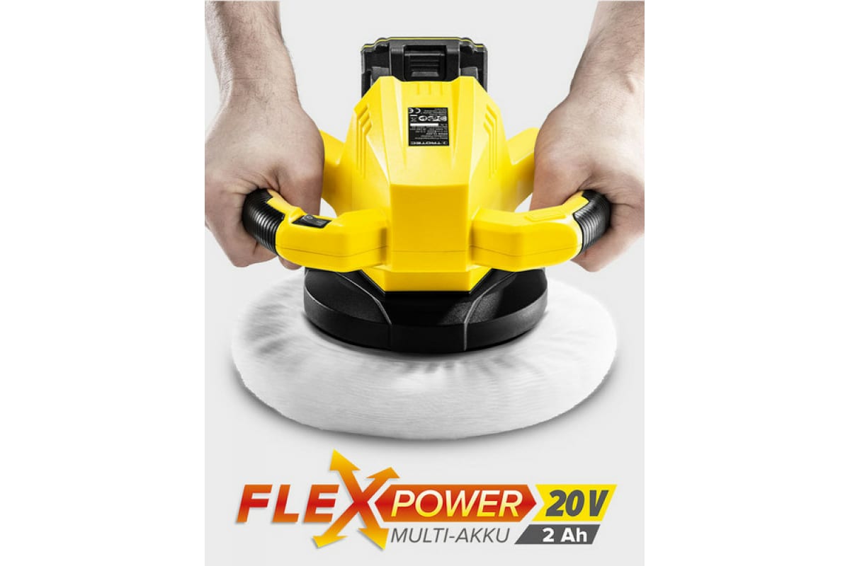 Аккумуляторная эксцентриковая полировальная машина Trotec PPOS 10-20 V 4450000101