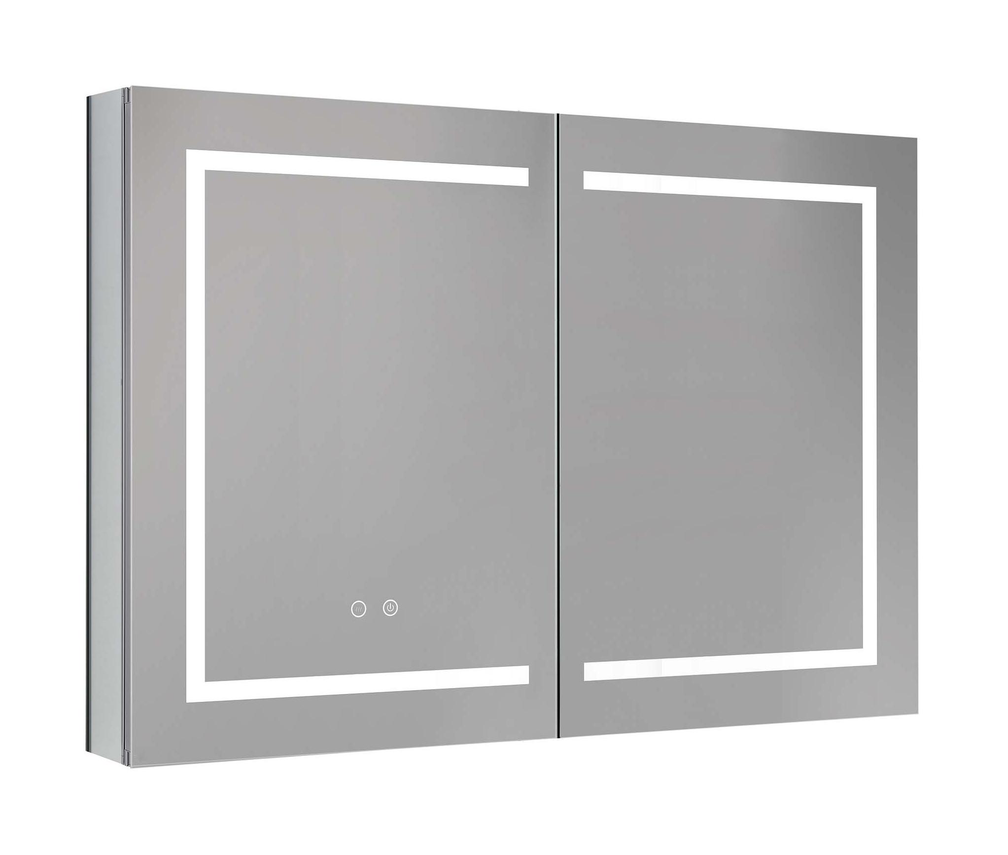 Зеркальный шкаф Aquatek 100x70 см с подсветкой, антипар, хром AQ7104-MLC