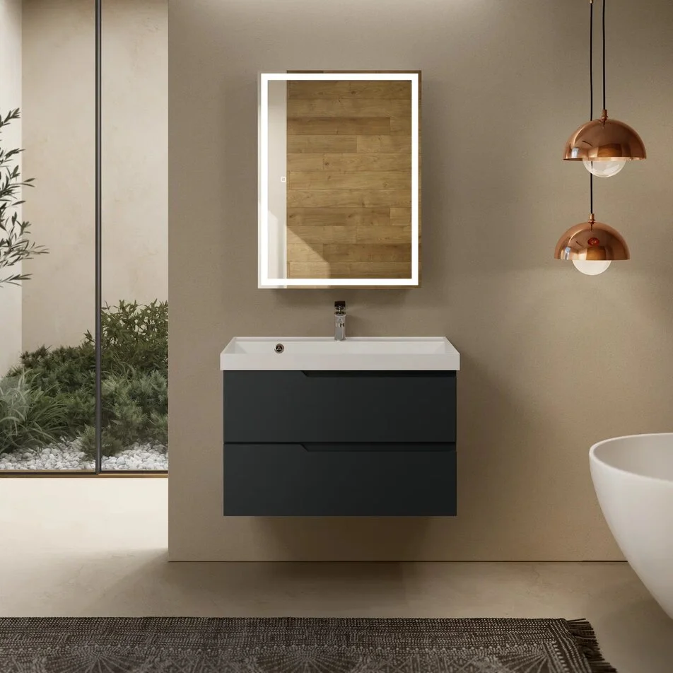 Мебель для ванной AQUAme S3 80 см антрацит