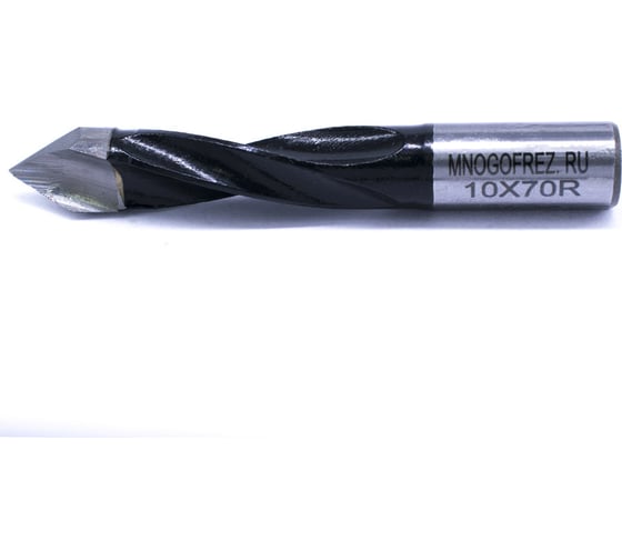 Сверло присадочное сквозное усиленное KJ2-V80207R (10х70 мм; хв-к 10 мм; правое вращение) МНОГОФРЕЗ 6632