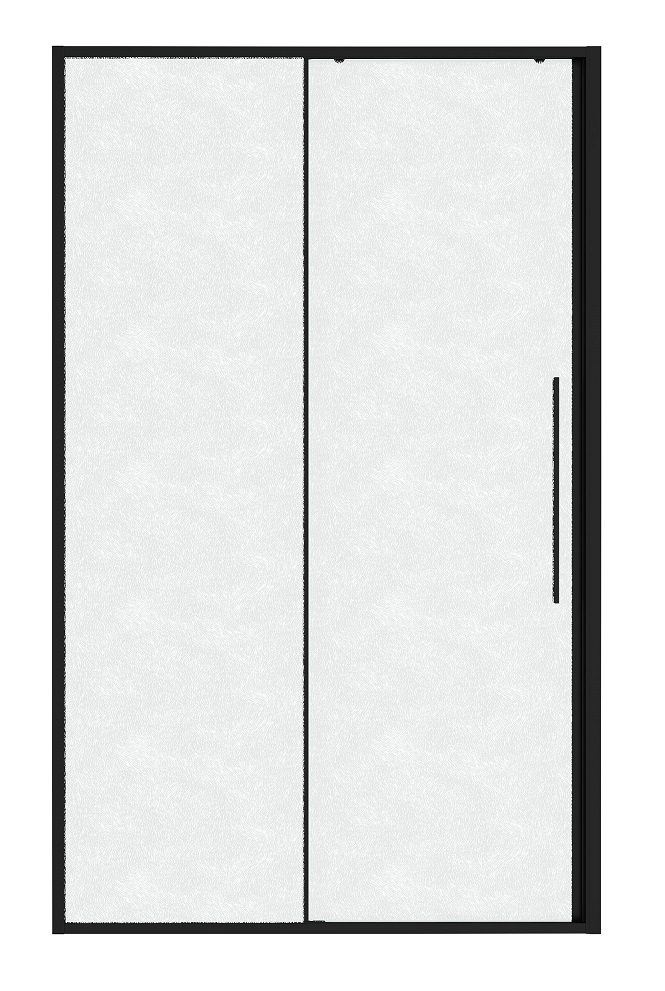 Душевая дверь Niagara Nova 130x195 шиншилла, черный матовый NG-84-L13CHB