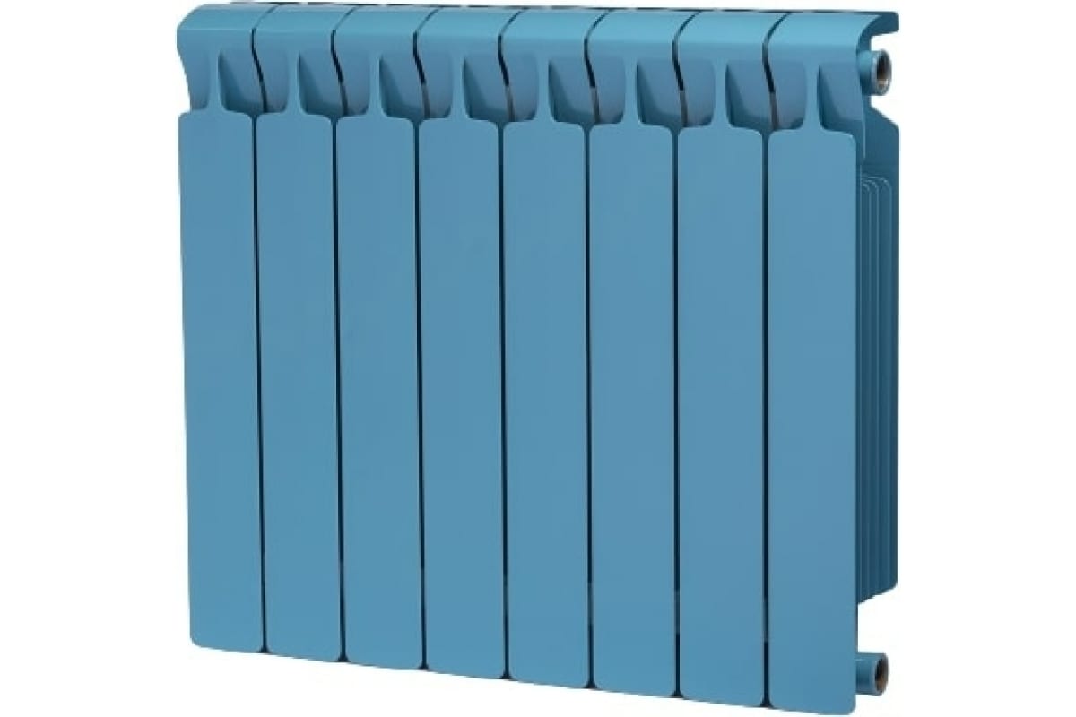 Радиатор биметаллический Rifar 45 Monolit 500-8 Ду 3/4 RAL 5024 САПФИР RM50083/45024