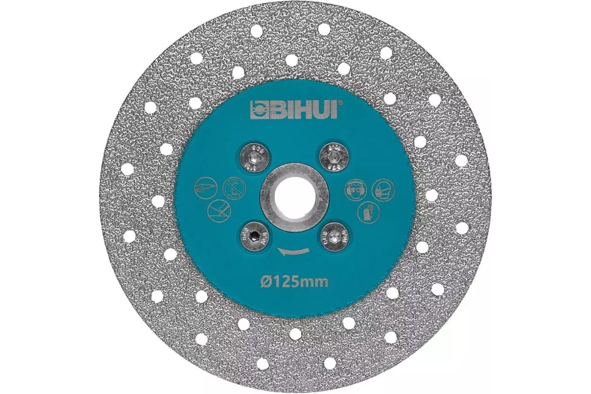 Диск алмазный для резки и шлифовки керамогранита vacuum, 125 мм, М14 BIHUI DCWMM5