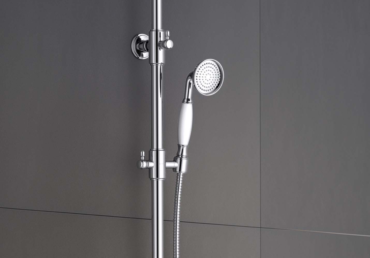 Душевая стойка Aquatek Классик AQ2563CR термостат, хром