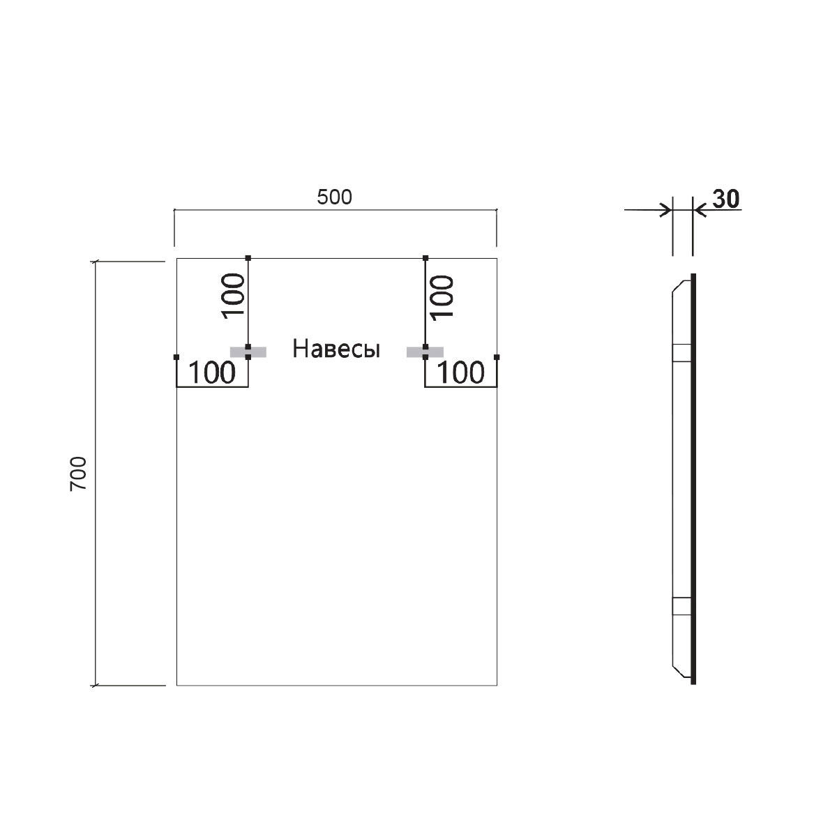 Зеркало Vincea VLM-3VN500-2 50x70 см, сенсорный выключатель, диммер, антипар Зеркало Vincea VLM-3VN500-2 50x70 см, сенсорный выключатель, диммер, антипар